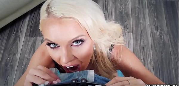  Perfect Wet Blowjob and Deepthroat with Hot blonde Kenzie Taylor - Mark White